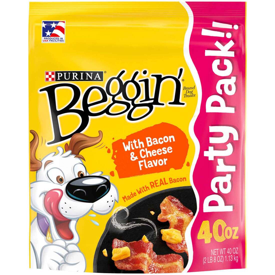 Purina Beggin' Strips Real Meat Dog Training Treats, Bacon & Cheese Flavors - Image 2