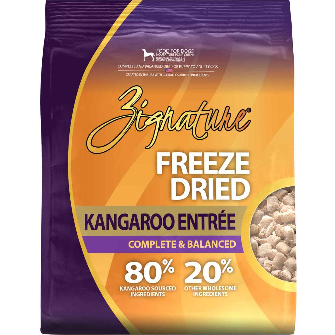 Zignature Kangaroo Entree Freeze Dried Dog Food - Image 2