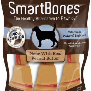 SmartBones Peanut Butter Large Chews, 3 Pack
