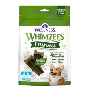 Wellness® WHIMZEES Freshzees™ Fresh Breath Natural Dog Dental Treats, Small Breed, 28 Count