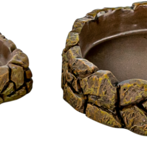 Terrassic Terrarium Décor, Bowls, Brown, 2 Pack