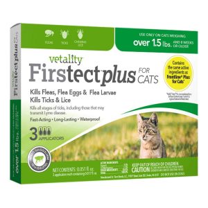 Vetality Firstect Plus for Cats Over 1.5 Pounds, 3 Doses