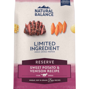 Natural Balance L.I.D. Limited Ingredient Diets, Grain Free, Sweet Potato and Venison Dry Dog Food,