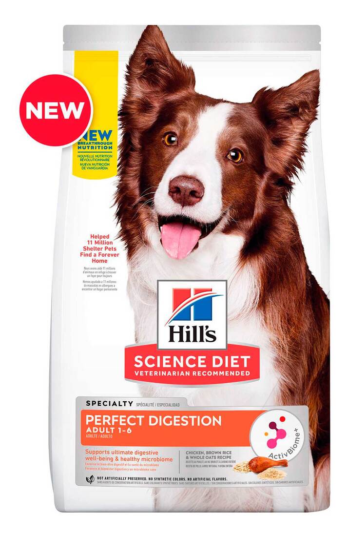 Hill's Science Diet Adult Perfect Digestion Chicken, Brown Rice, & Whole Oats Recipe Dry Dog Food