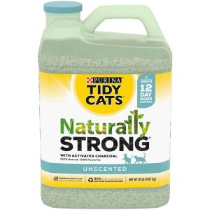 Purina Tidy Cats Unscented, Clumping, Natural Cat Litter, Naturally Strong Clay Multi Cat Litter - 2