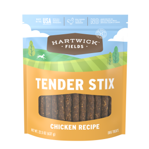 Hartwick Fields Tender Stix Chicken Recipe Dog Treats, 22.5 Ounces