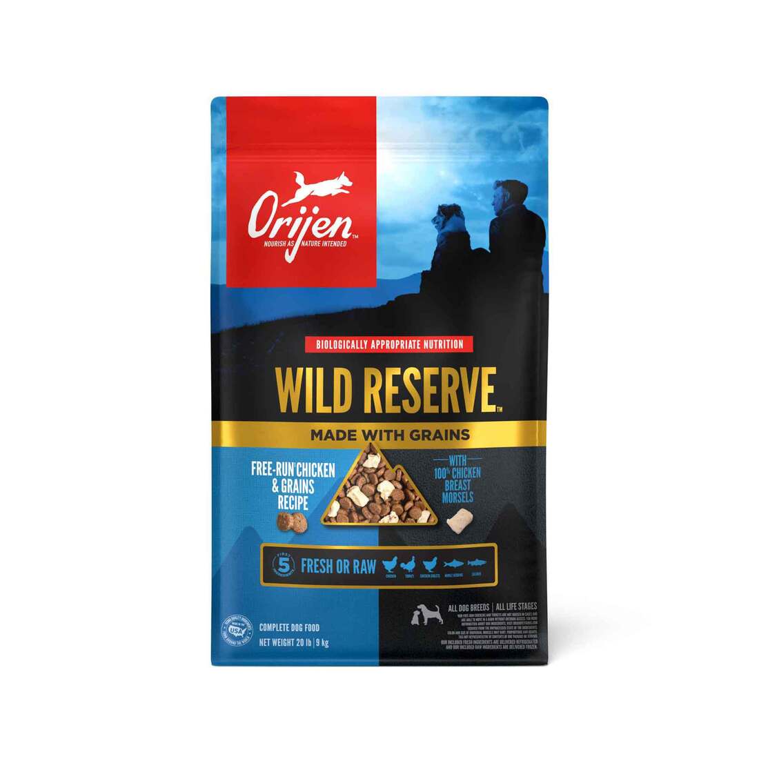 Orijen Dog Food Wild Reserve Dry Dog Food, Free-run Chicken and Grains