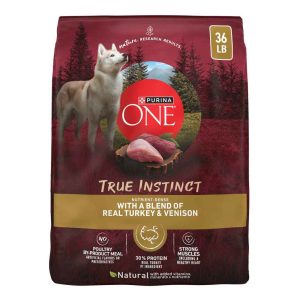 Purina ONE High Protein, Natural Dry Dog Food, True Instinct With Real Turkey & Venison