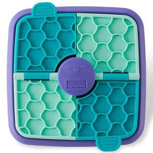 Outward Hound Flip N Feed Puzzle Dog Toy, Purple