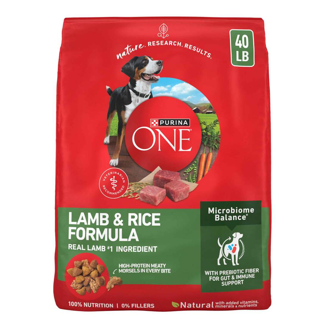 Purina ONE Natural Dry Dog Food, SmartBlend Lamb & Rice Formula