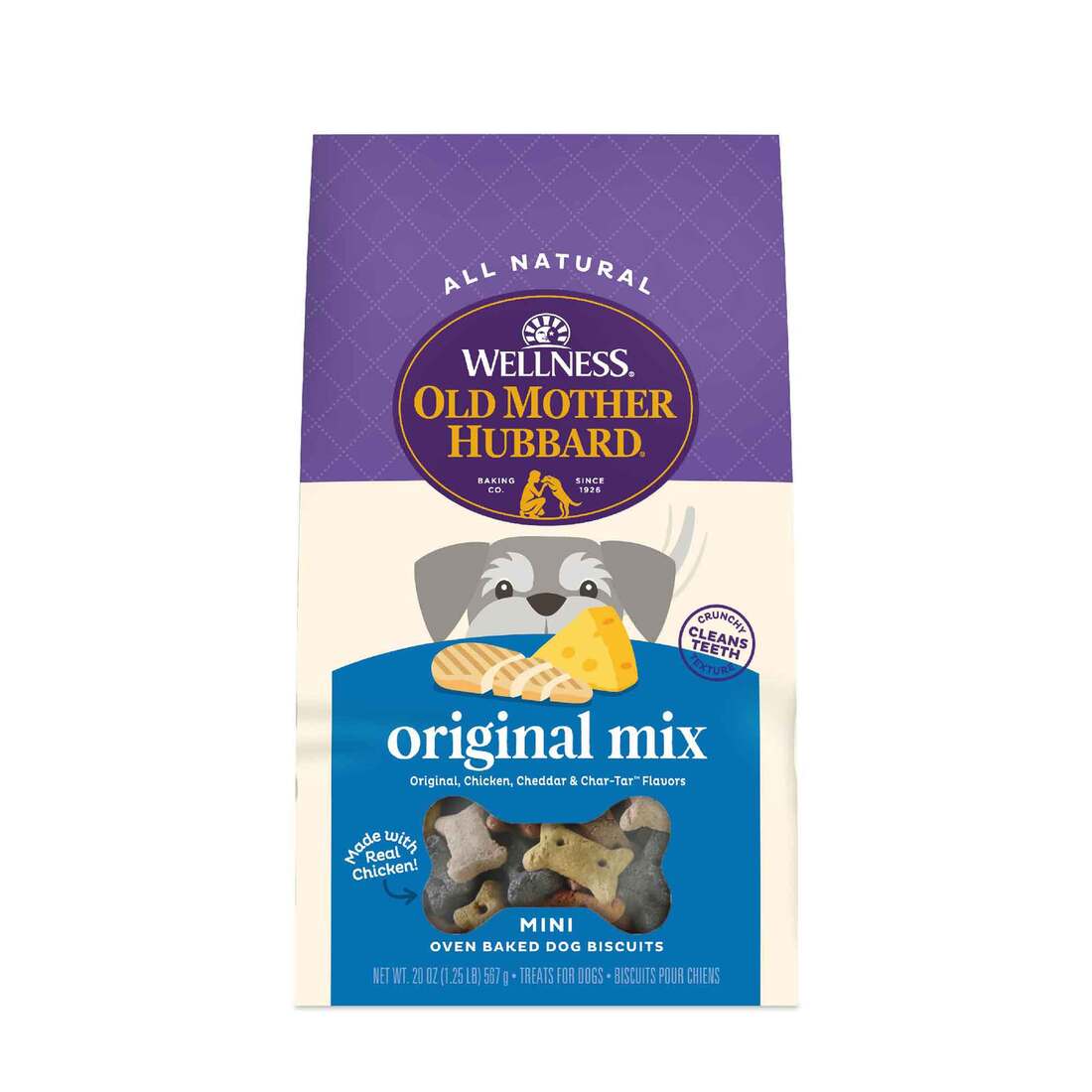 Old Mother Hubbard Classic Original Assortment Biscuits Baked Dog Treats, Mini