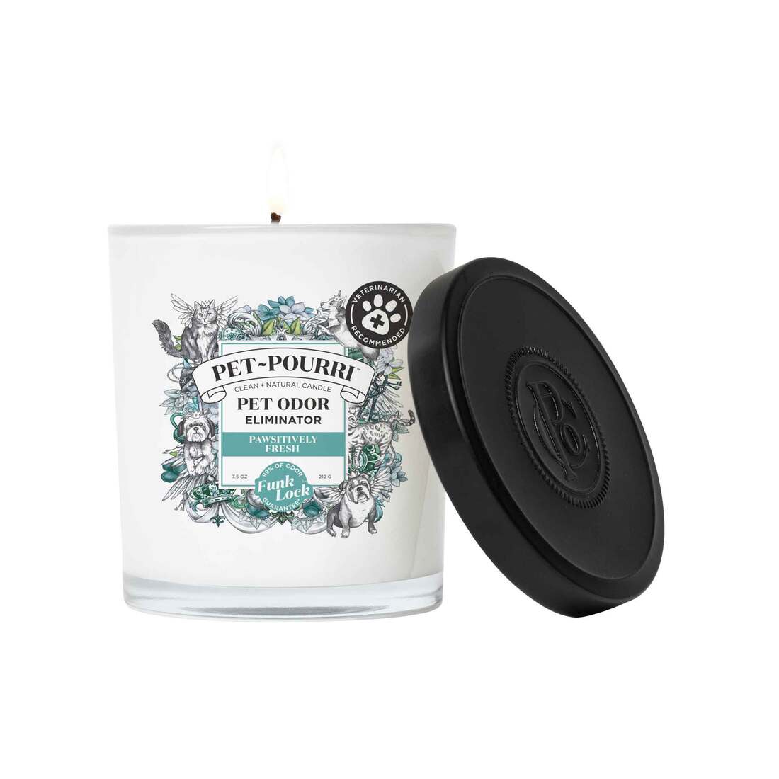 Pet Pourri Odor Eliminator Candle, 7.5 Ounces