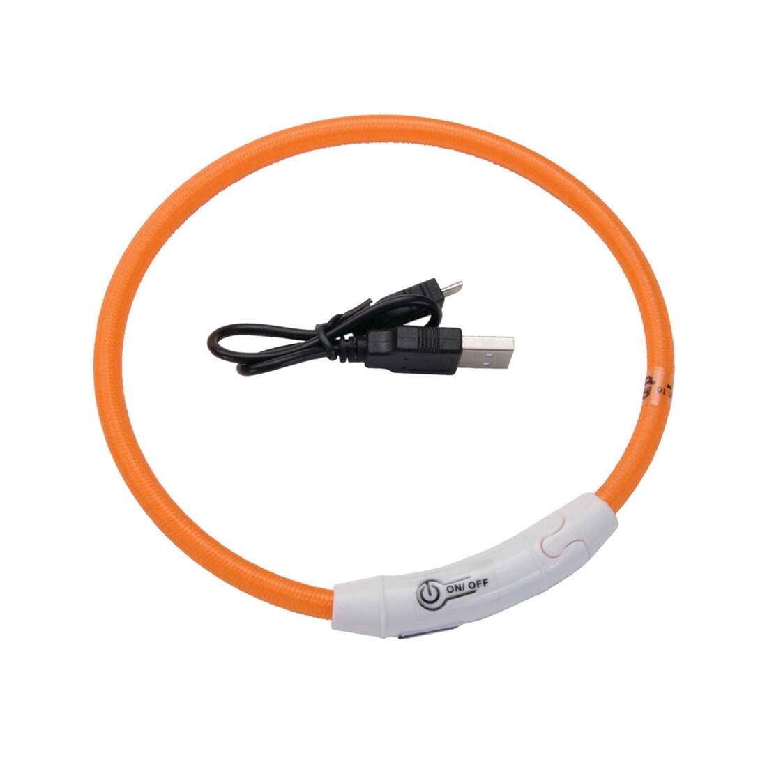 USB Light-Up Neck Ring, Orange