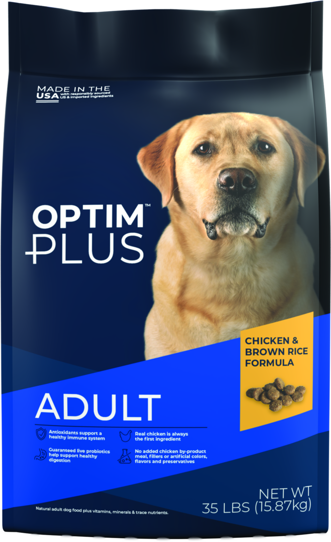 OptimPlus Adult Chicken & Brown Rice Formula Dry Dog Food