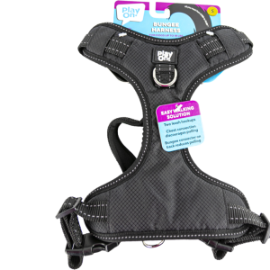 Play On Dog Bungee Harness, Black