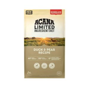 ACANA® Singles Limited Ingredient Dry Dog Food, Grain-Free, High Protein, Duck & Pear, 22.5 Pounds