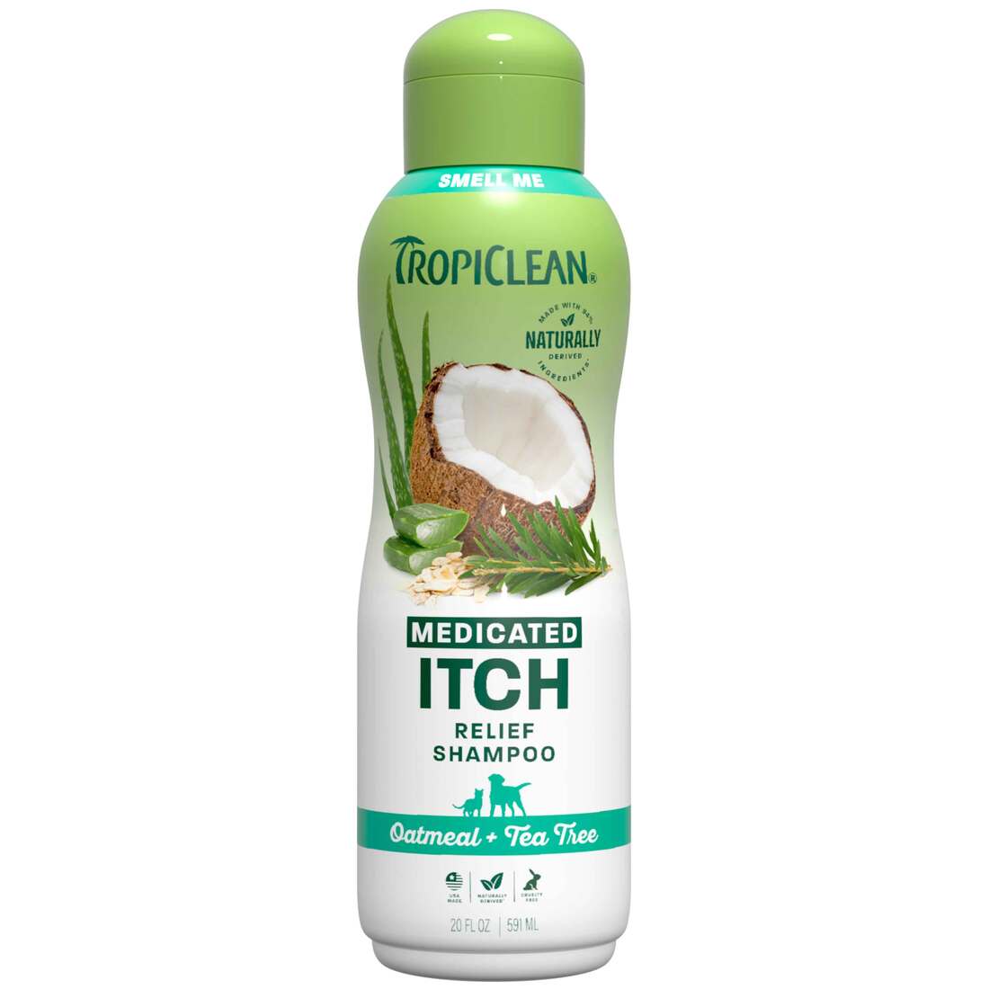 TropiClean Oatmeal & Tea Tree Shampoo, 20 ounce