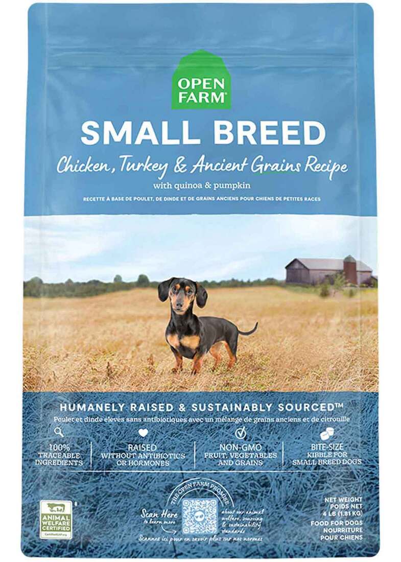 Open Farm Small Breed Ancient Grain Recipe Dry Dog Food, Turkey & Ancient Grains Recipe