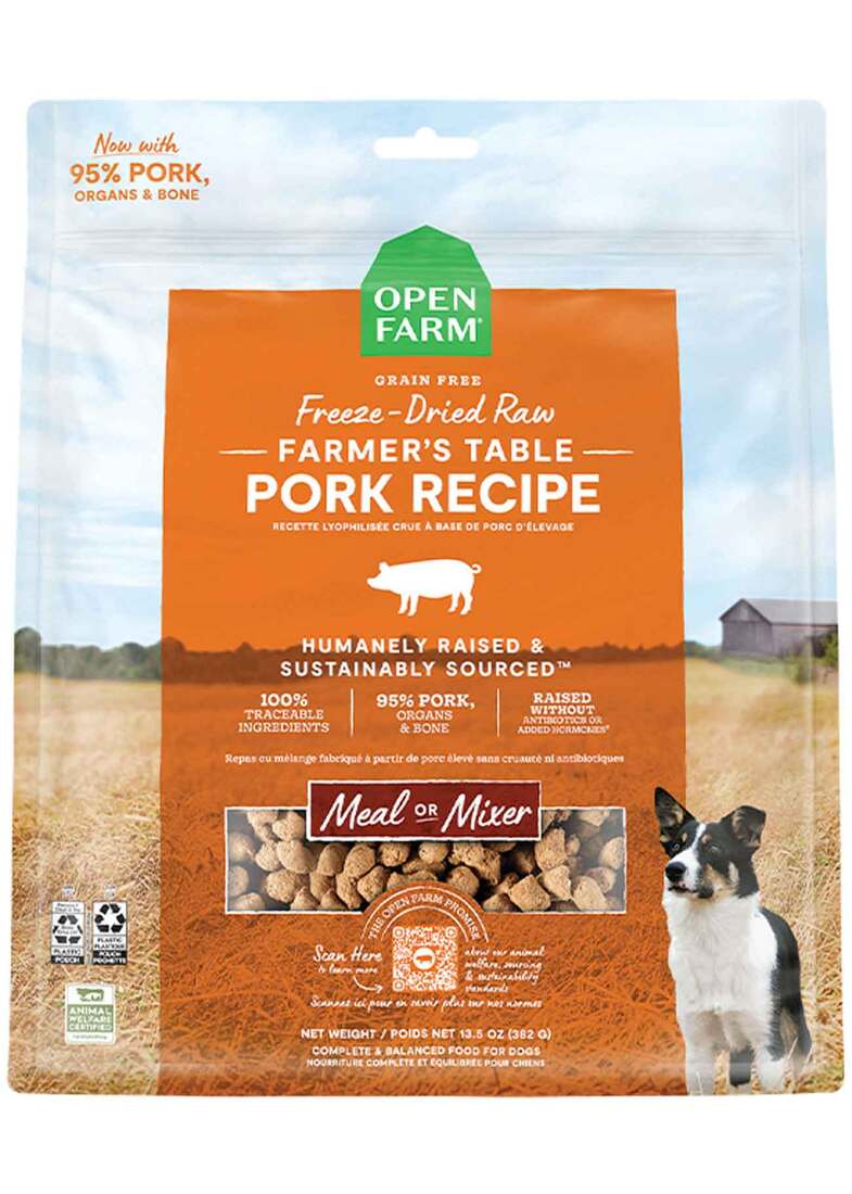 Open Farm Freeze Dried Morsels Pork Dog Food