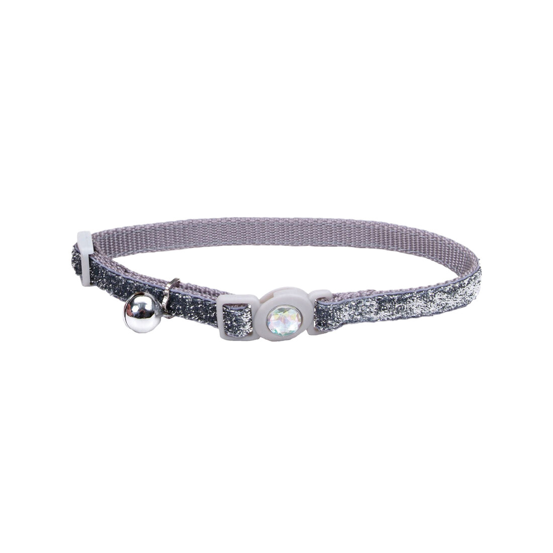 Coastal Safe Cat® Jeweled Buckle Adjustable Breakaway Collar with Glitter Overlay - Image 2