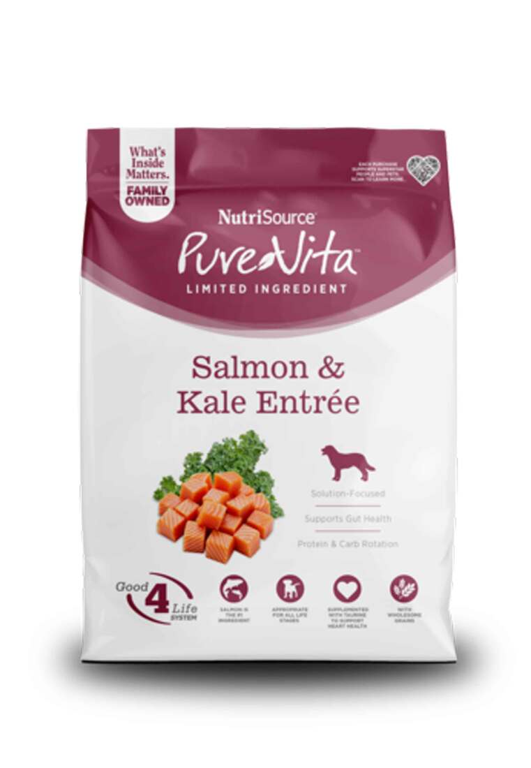 PureVita Salmon with Kale Dry Dog Food, 25 Pounds