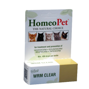 HomeoPet Feline WRM Clear, 15 milliliters