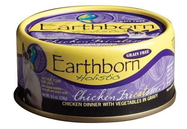 Earthborn Holistic? Natural Wet Cat Food, Grain Free Chicken Fricatssee, 5.5 Ounces