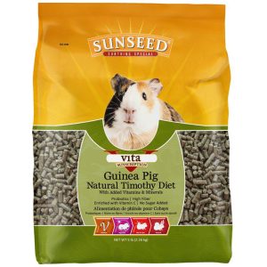 Sunseed Vita Sunscription Natural Timothy Guinea Pig Diet Small Animal Food, 5 Pounds