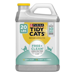 Purina Tidy Cats Free and Clean Unscented Cat Litter - 20 Pound Jug