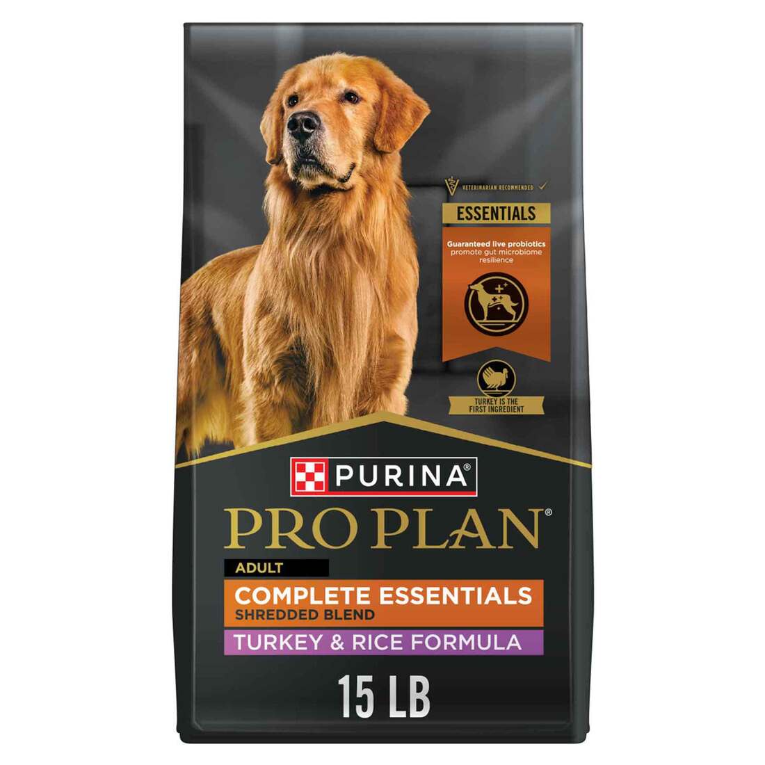 Purina Pro Plan High Protein Dog Food With Probiotics for Dogs, Shredded Blend Turkey & Rice Formula - Image 2