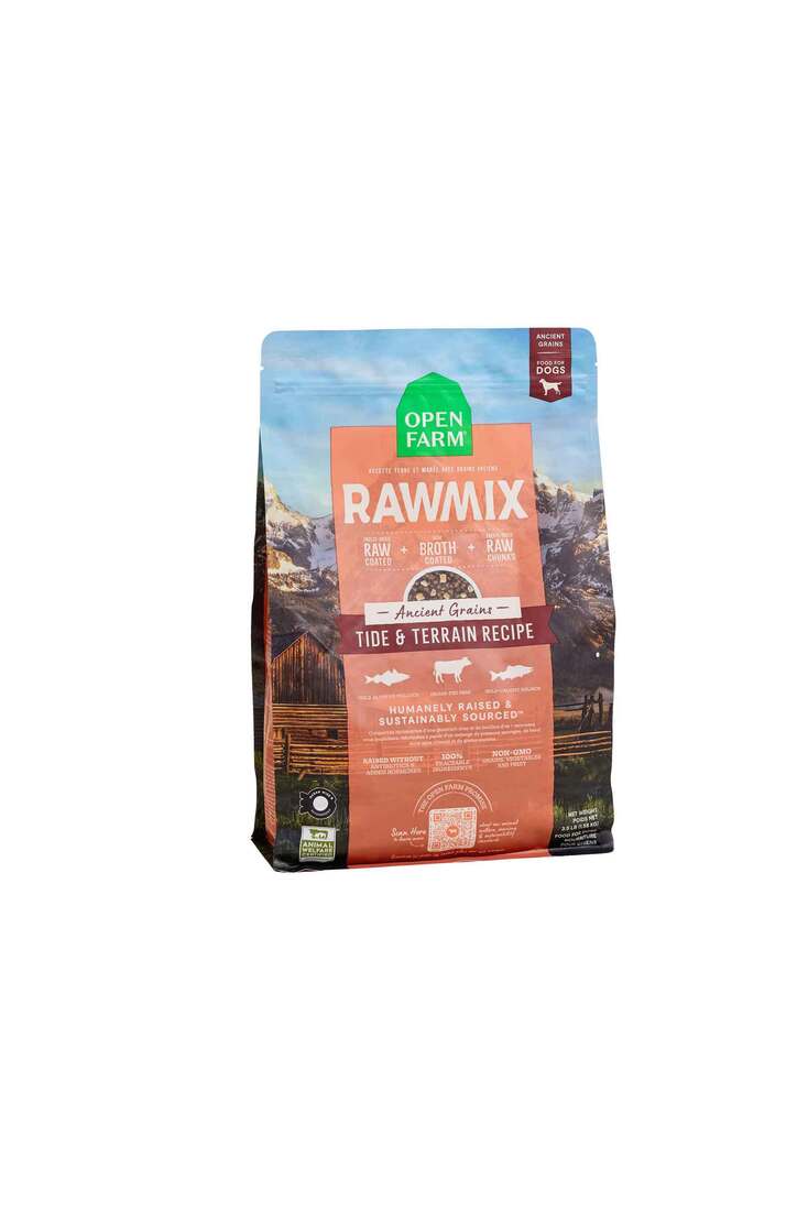 Open Farm Rawmix Dry Dog Food, Ancient Grains Tide and Terrain Recipe - Image 2