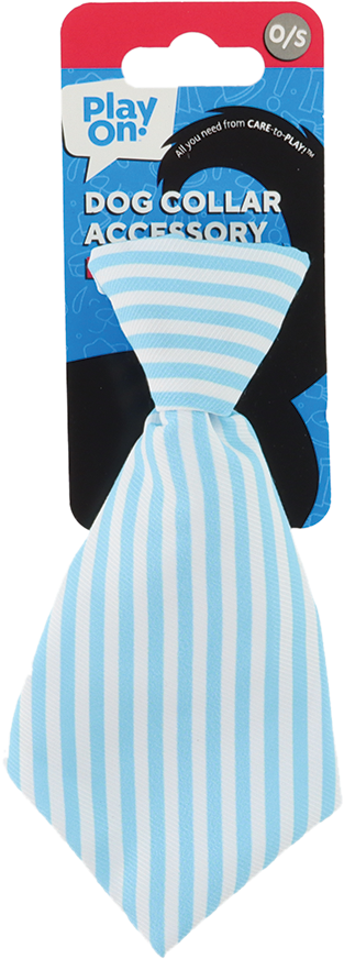 Play On Neck Tie, Blue Stripe, One Size