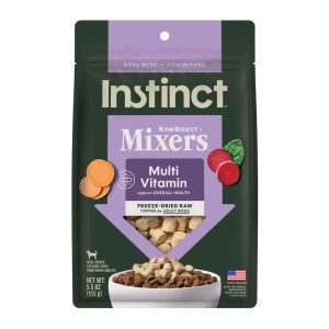 Instinct Raw Boost Mixers Multivitamin for Adult Dogs Freeze-Dried Food Topper, 5.5 Ounce Bag