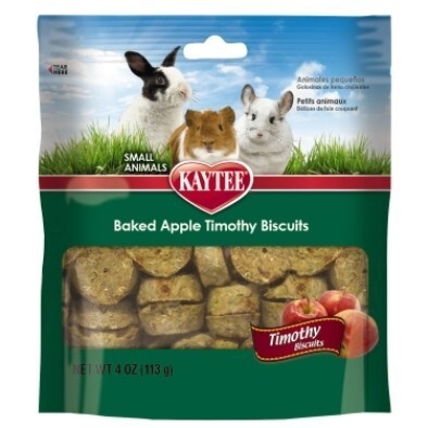 Kaytee Timothy Hay Baked Apple Treat Small Animal, 4 Ounces