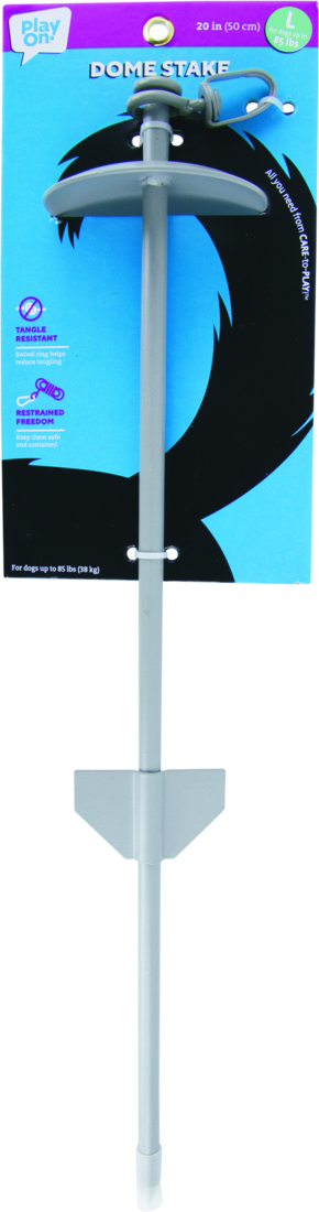 Play On Dome Stake For Dogs, 20 Inch, Large, Up to 85 pounds