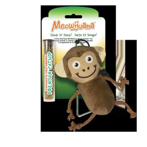 Meowijuana Jump N Jamb Monkey Cat Toy