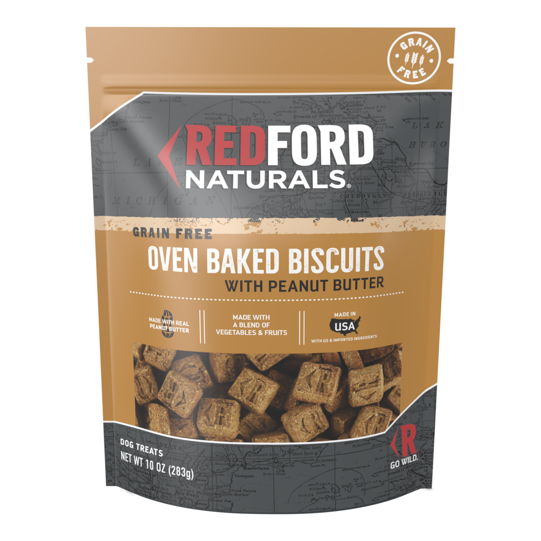 Redford Naturals Grain Free With Peanut Butter Biscuits Dog Treat