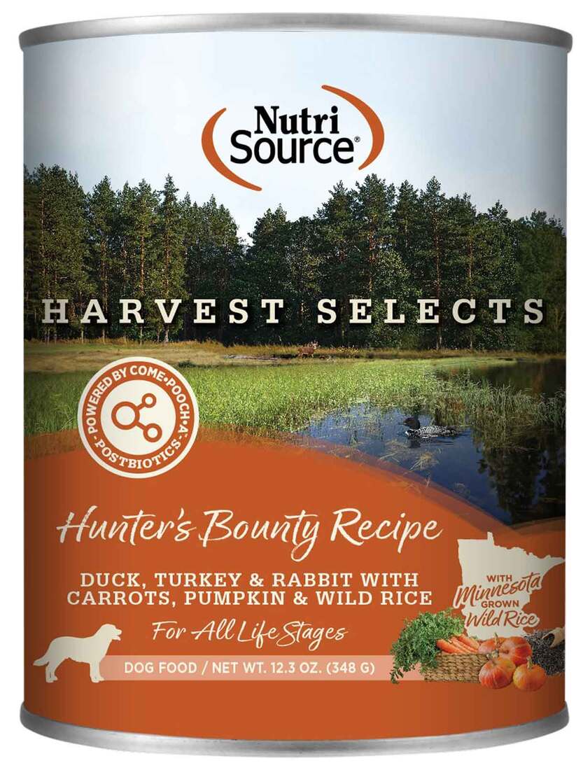 NutriSource Harvest Selects Wet Dog Food, Hunter's Bounty Recipe, 12.3 Ounces