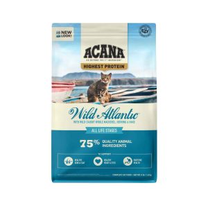 ACANA® Grain-Free Dry Cat Food, Wild Atlantic, Saltwater Fish with Freeze-Dried Liver, 4 Pounds