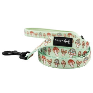 Sassy Woof Dog Leash, Shrooms Blooms