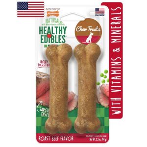 Nylabone Edibles Roast Beef Regular 2 Count