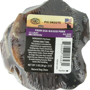 Wixom Ranch Natural Chews Pig Snout, 2 Count