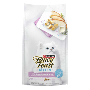 Purina Fancy Feast Kitten With Savory Chicken and Turkey Kitten Dry Food - 3 Pound Bag