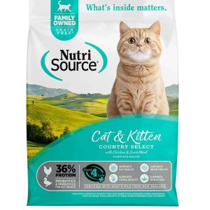 NutriSource  Country Select Grain-Free Dry Cat/Kitten Food, Chicken/Duck Meal, 12 Pounds