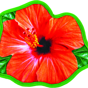 Play On Spring/Summer Dog Toy Tough Hibiscus Flattie