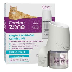 Comfort Zone Single & Multi-cat Calming Diffuser: 1 Pheromone Diffuser & 1 Refills (30 Days)