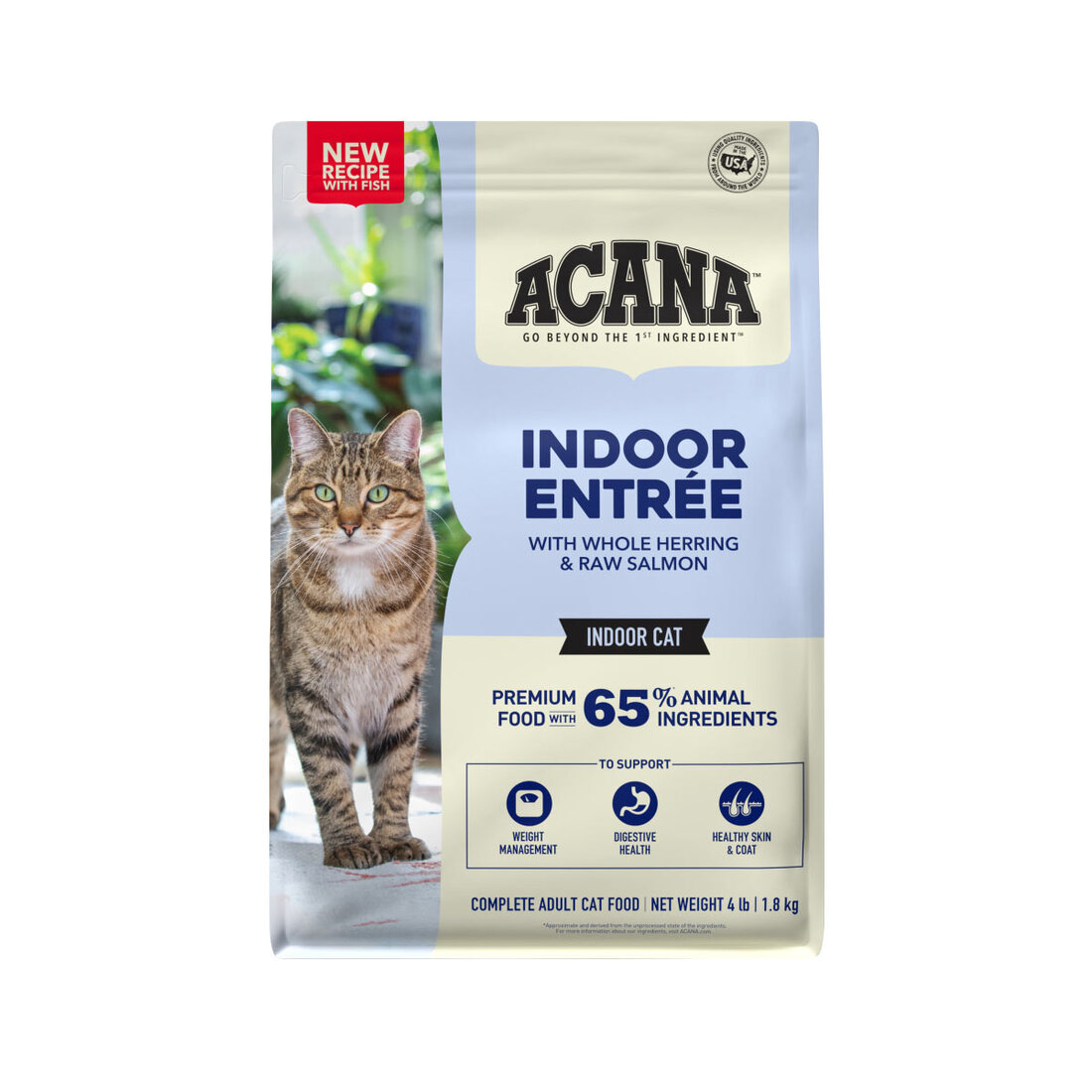 ACANA Indoor Entrée Dry Cat Food, Fish Recipe, 4 Pounds
