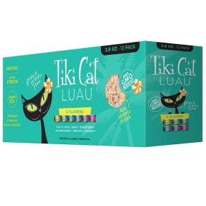 Tiki Cat Luau Wet Cat Food, Variety Pack, 2.8 Ounce Can (12 Count)