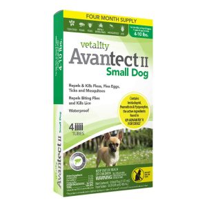 Vetality Avantect II Small Dog, 4-10 Pounds, 4 Doses