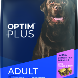 OptimPlus Adult Lamb & Brown Rice Formula With Tender Shreds Dry Dog Food